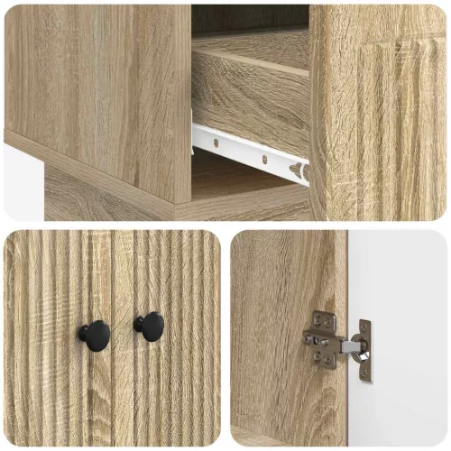  Széf Sonoma tölgy 66 x 34,5 x 95 cm Mérnöki fa