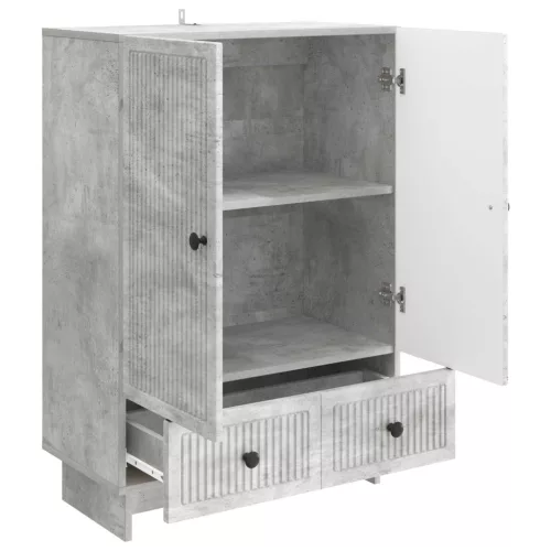  Széf Beton Szürke 66 x 34,5 x 95 cm Mérnöki fa