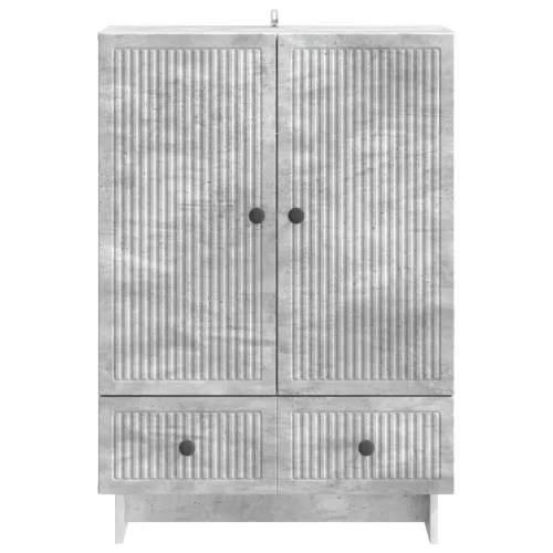  Széf Beton Szürke 66 x 34,5 x 95 cm Mérnöki fa