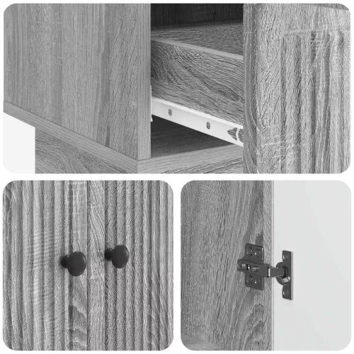  Széf Szürke Sonoma 66 x 34,5 x 95 cm Mérnöki fa