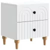  Éjjeliszekrény fiókkal 2 pcs Fehér 43 x 34,5 x 48 cm Szerelt Fa