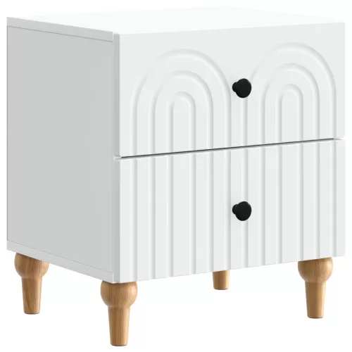  Éjjeliszekrény fiókkal 2 pcs Fehér 43 x 34,5 x 48 cm Szerelt Fa