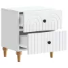  Éjjeliszekrény fiókkal 2 pcs Fehér 43 x 34,5 x 48 cm Szerelt Fa