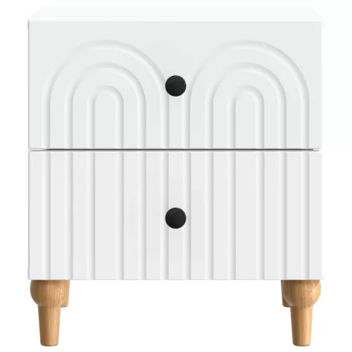  Éjjeliszekrény fiókkal 2 pcs Fehér 43 x 34,5 x 48 cm Szerelt Fa