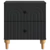  Éjjeliszekrény 2 pcs Fekete 43 x 34,5 x 48 cm Szerelt Fa