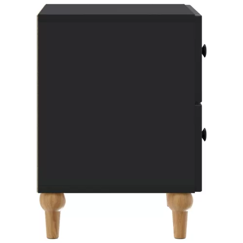  Éjjeliszekrény 2 pcs Fekete 43 x 34,5 x 48 cm Szerelt Fa