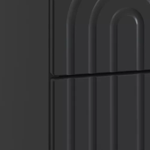  Éjjeliszekrény 2 pcs Fekete 43 x 34,5 x 48 cm Szerelt Fa