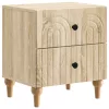  Éjjeliszekrény 2 pcs Sonoma Tölgy 43 x 34,5 x 48 cm Szerelt Fa