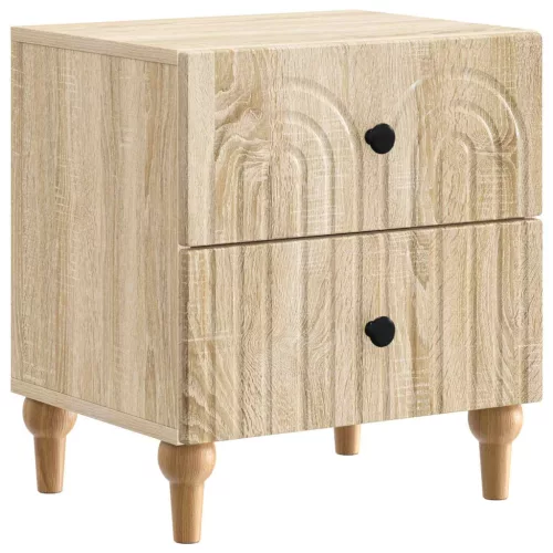  Éjjeliszekrény 2 pcs Sonoma Tölgy 43 x 34,5 x 48 cm Szerelt Fa