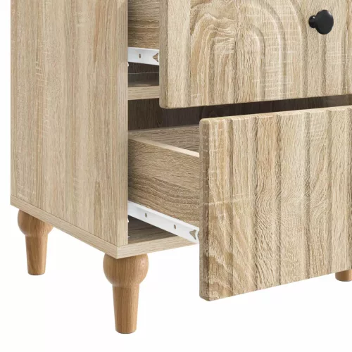  Éjjeliszekrény 2 pcs Sonoma Tölgy 43 x 34,5 x 48 cm Szerelt Fa