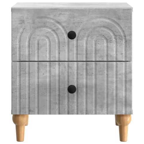  Éjjeliszekrény 2 pcs Betonszürke 43 x 34,5 x 48 cm Szerelt Fa