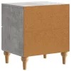  Éjjeliszekrény 2 pcs Betonszürke 43 x 34,5 x 48 cm Szerelt Fa