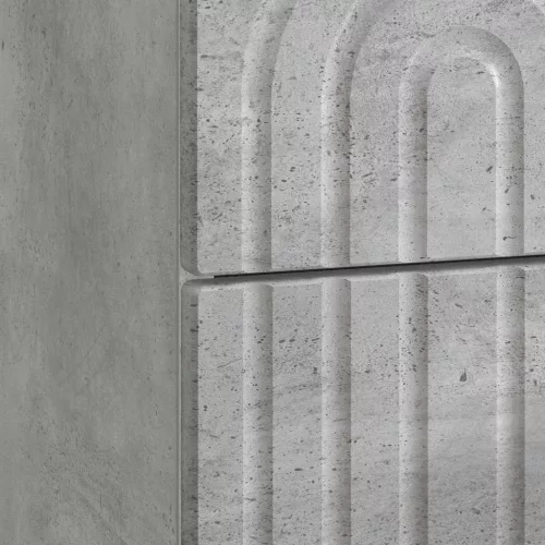  Éjjeliszekrény 2 pcs Betonszürke 43 x 34,5 x 48 cm Szerelt Fa