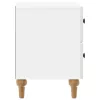  Éjjeliszekrény fiókkal 2 pcs Magasfényű Fehér 43 x 34,5 x 48 cm