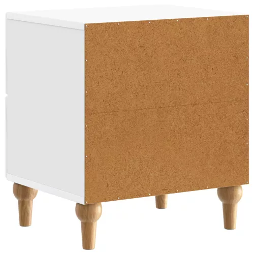  Éjjeliszekrény fiókkal 2 pcs Magasfényű Fehér 43 x 34,5 x 48 cm