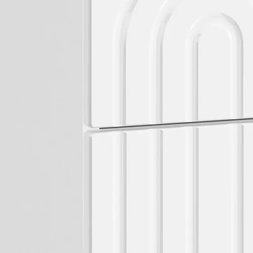  Éjjeliszekrény fiókkal 2 pcs Magasfényű Fehér 43 x 34,5 x 48 cm