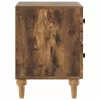  Éjjeliszekrény 2 pcs Füstös Tölgy 43 x 34,5 x 48 cm Szerelt Fa