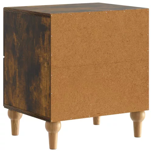  Éjjeliszekrény 2 pcs Füstös Tölgy 43 x 34,5 x 48 cm Szerelt Fa