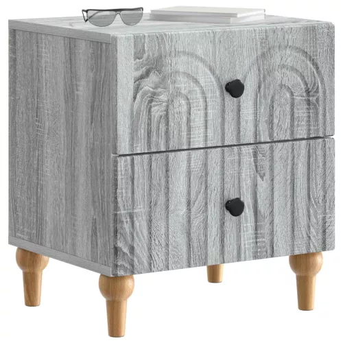 Éjjeliszekrény 2 pcs Szürke Sonoma 43 x 34,5 x 48 cm Szerelt Fa