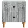  Éjjeliszekrény 2 pcs Szürke Sonoma 43 x 34,5 x 48 cm Szerelt Fa