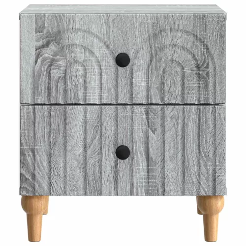  Éjjeliszekrény 2 pcs Szürke Sonoma 43 x 34,5 x 48 cm Szerelt Fa