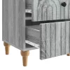  Éjjeliszekrény 2 pcs Szürke Sonoma 43 x 34,5 x 48 cm Szerelt Fa