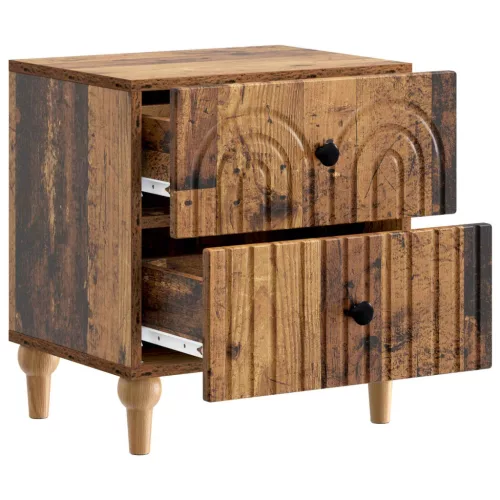  Éjjeliszekrény fiókkal Antik Fa 43 x 34,5 x 48 cm Szerelt Fa