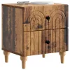 Éjjeliszekrény 2 pcs Antik Fa 43 x 34,5 x 48 cm Szerelt Fa