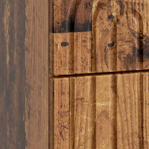  Éjjeliszekrény 2 pcs Antik Fa 43 x 34,5 x 48 cm Szerelt Fa