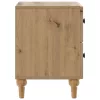  Éjjeliszekrény fiókkal 2 pcs Kézműves Tölgy 43 x 34,5 x 48 cm
