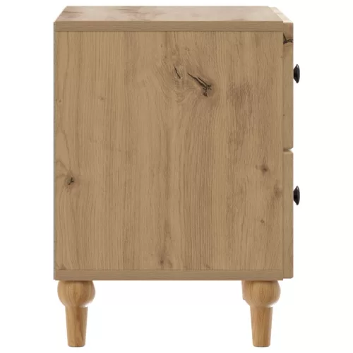  Éjjeliszekrény fiókkal 2 pcs Kézműves Tölgy 43 x 34,5 x 48 cm
