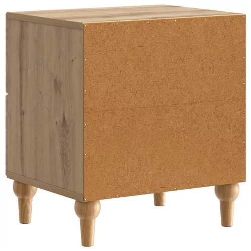  Éjjeliszekrény fiókkal 2 pcs Kézműves Tölgy 43 x 34,5 x 48 cm
