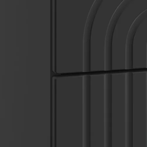  Éjjeliszekrény fiókkal Fekete 62 x 34,5 x 48 cm Szerelt Fa