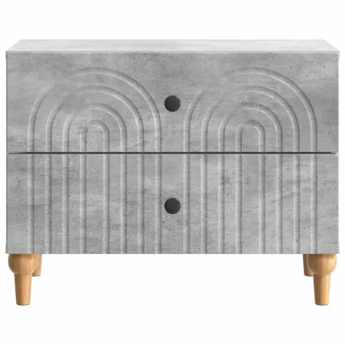  Éjjeliszekrény fiókkal Betonszürke 62 x 34,5 x 48 cm Szerelt Fa