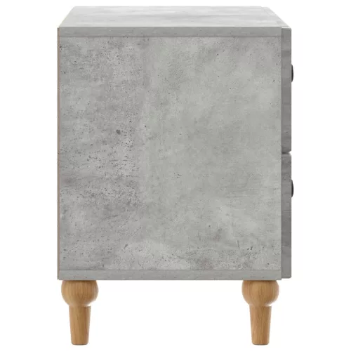  Éjjeliszekrény fiókkal Betonszürke 62 x 34,5 x 48 cm Szerelt Fa