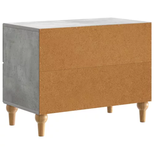  Éjjeliszekrény fiókkal Betonszürke 62 x 34,5 x 48 cm Szerelt Fa