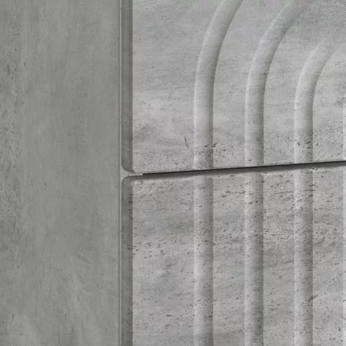  Éjjeliszekrény fiókkal Betonszürke 62 x 34,5 x 48 cm Szerelt Fa