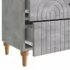  Éjjeliszekrény fiókkal Betonszürke 62 x 34,5 x 48 cm Szerelt Fa