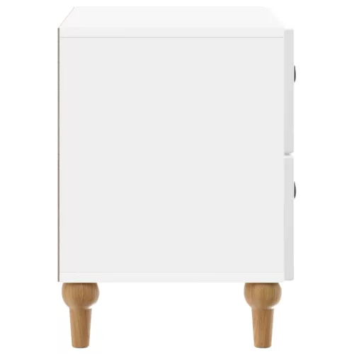  Éjjeliszekrény Magasfényű Fehér 62 x 34,5 x 48 cm Szerelt Fa