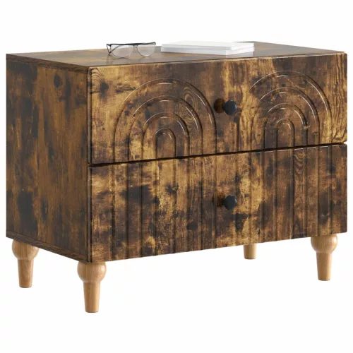  Éjjeliszekrény Füstös Tölgy 62 x 34,5 x 48 cm Szerelt Fa