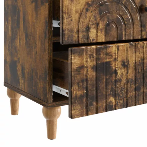  Éjjeliszekrény Füstös Tölgy 62 x 34,5 x 48 cm Szerelt Fa