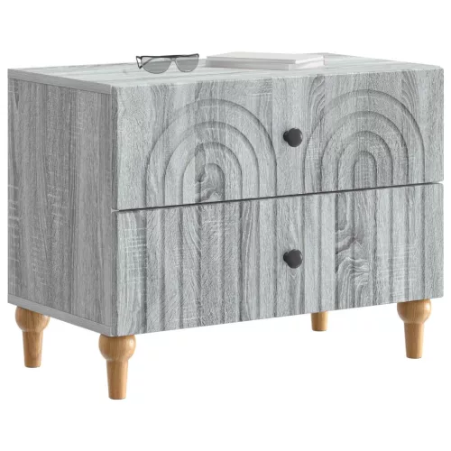  Éjjeliszekrény Szürke Sonoma 62 x 34,5 x 48 cm Szerelt Fa