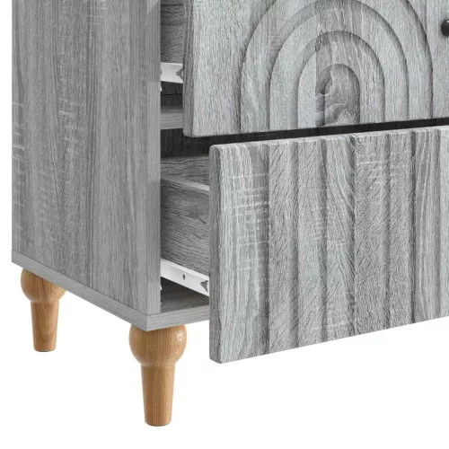  Éjjeliszekrény Szürke Sonoma 62 x 34,5 x 48 cm Szerelt Fa
