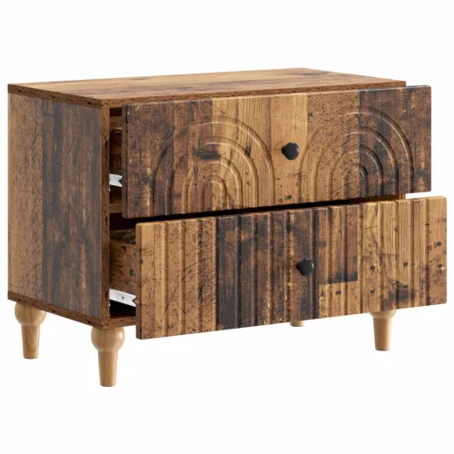  Éjjeliszekrény fiókkal Antik Fa 62 x 34,5 x 48 cm Szerelt Fa