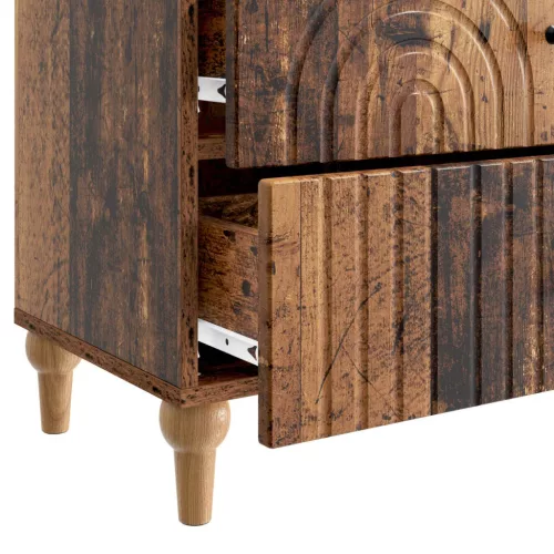 Éjjeliszekrény fiókkal Antik Fa 62 x 34,5 x 48 cm Szerelt Fa