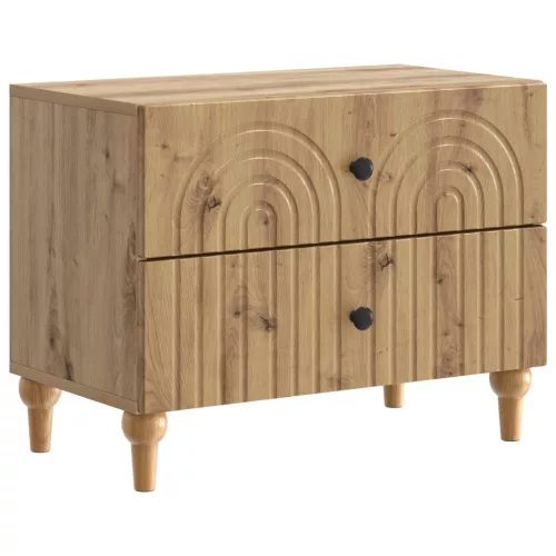  Éjjeliszekrény Kézműves Tölgy 62 x 34,5 x 48 cm Szerelt Fa