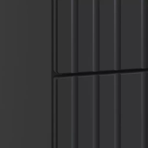  Éjjeliszekrény fiókkal Fekete 43x 41 x 66,5 cm Szerelt Fa