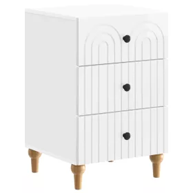    Éjjeliszekrény Magasfényű Fehér 43x 41 x 66,5 cm Szerelt Fa