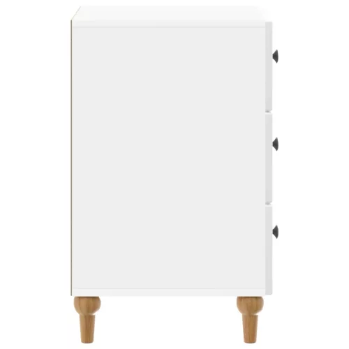  Éjjeliszekrény Magasfényű Fehér 43x 41 x 66,5 cm Szerelt Fa