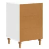  Éjjeliszekrény Magasfényű Fehér 43x 41 x 66,5 cm Szerelt Fa